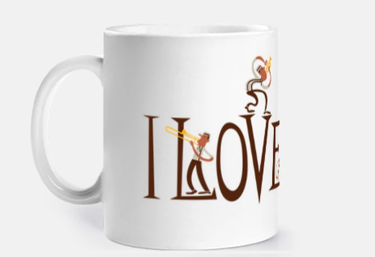Taza I love jazz