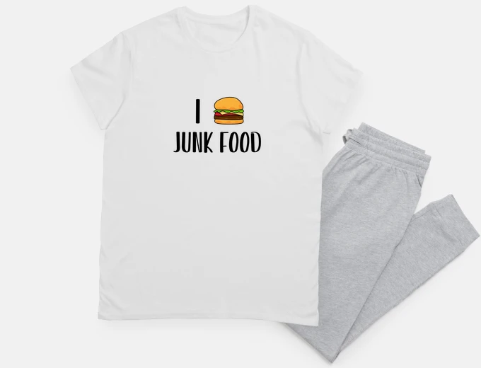 Pyjama i love junk food