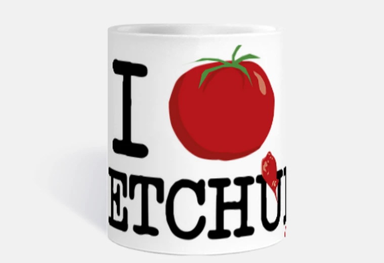 Mug I love ketchup