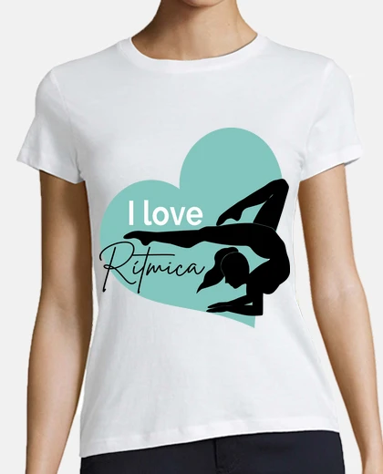 Tee-shirt i love la gymnastique rythmique