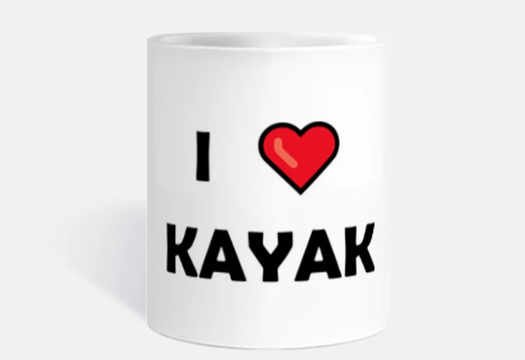 Tazza i love la tazza da kayak