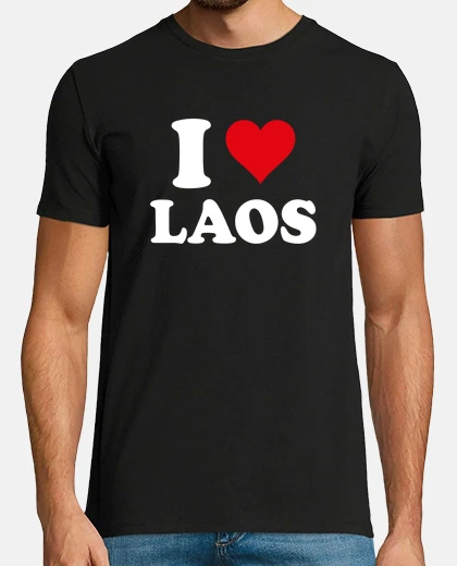 Tee-shirt I Love Laos Coeur Cadeau Laotien