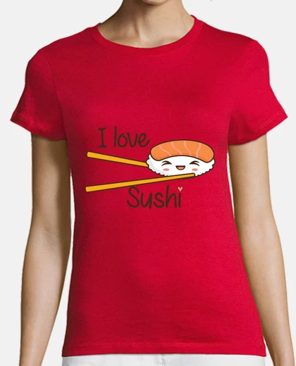 Tee-shirt i love les sushis c