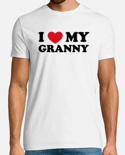 Tee-shirt i love ma grand-mère