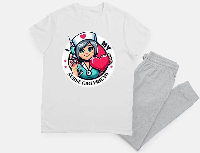 Pyjama i love ma petite amie infirmière