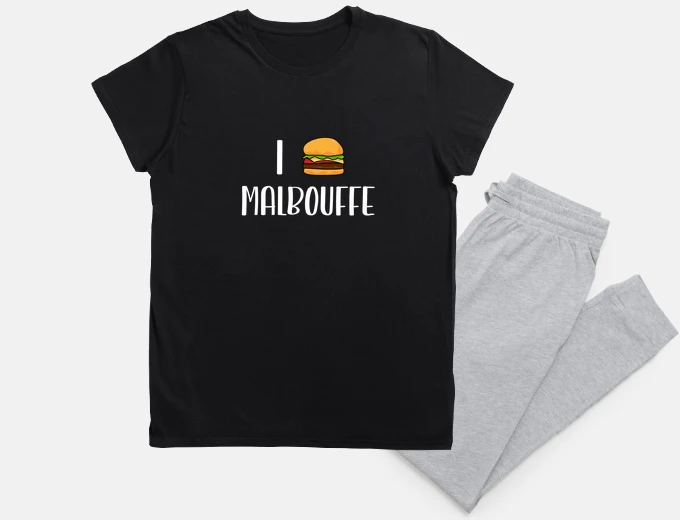 Pyjama i love malbouffe