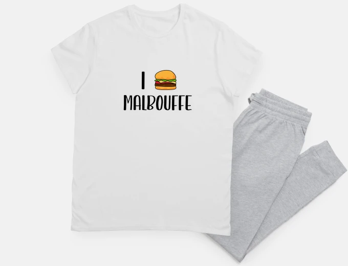Pyjama i love malbouffe