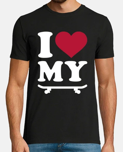 Tee-shirt i love mon skateboard
