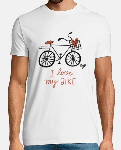 Tee-shirt i love mon t-shirt homme vélo