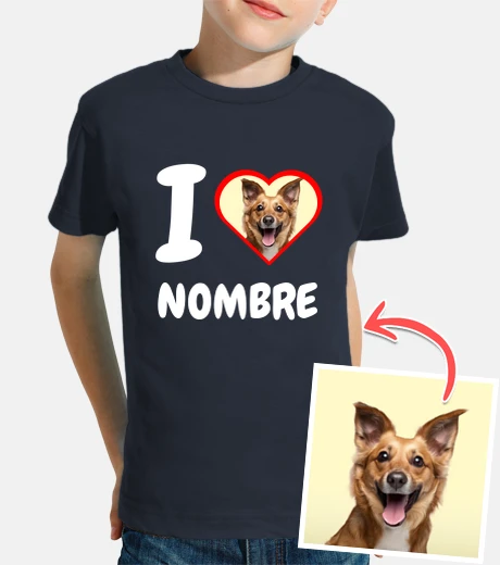 i love photo text customizable t shirt