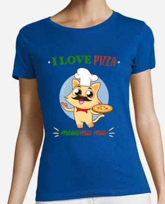 Cat pizza shirt best sale