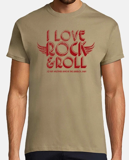 T-shirt i love rock e roll
