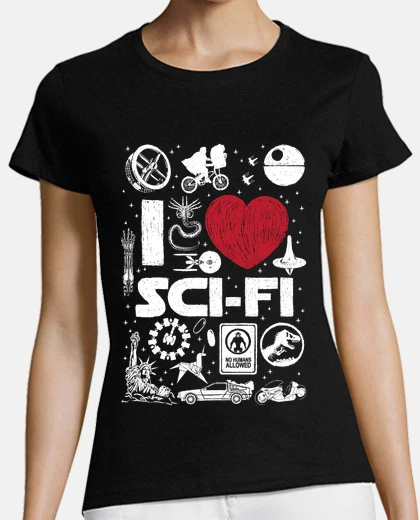 Playera I love SciFi