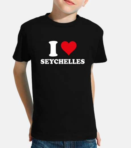 Vêtements I Love Seychelles Coeur Cadeau