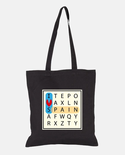 Bag I love Spain alphabet soup