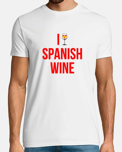 Camiseta I Love Spanish Wine - chico