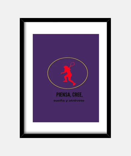 Framed i love tennis