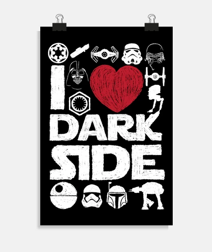 Poster i love the dark side