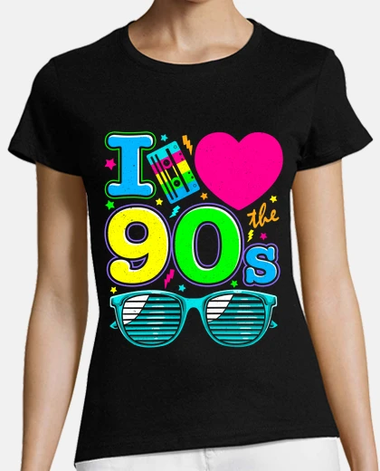 T-shirt i love the nineties 90s i love the years vintage retro