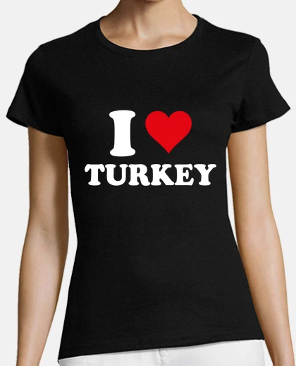 Tee-shirt I Love Turquie Coeur Cadeau Turc Turque