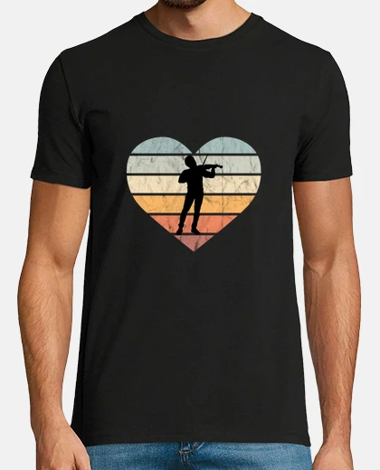 T-shirt I Love Violin Retro Violin Classical