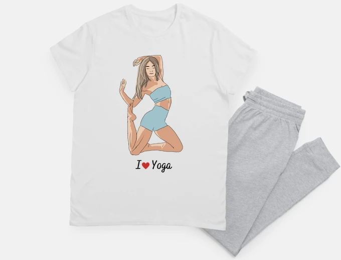 Pajama i love yoga - yoga practitioner