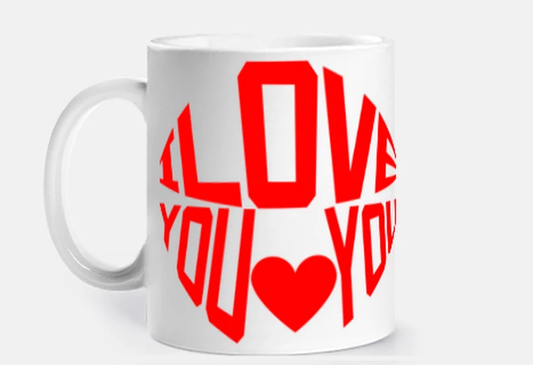 Cup i love you declaration of love