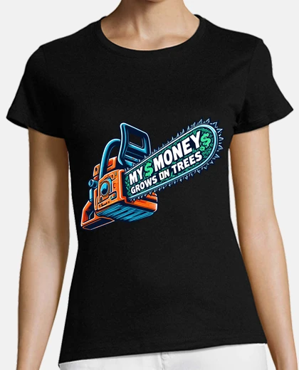 T-shirt i miei soldi crescono sugli alberi, regali divertenti