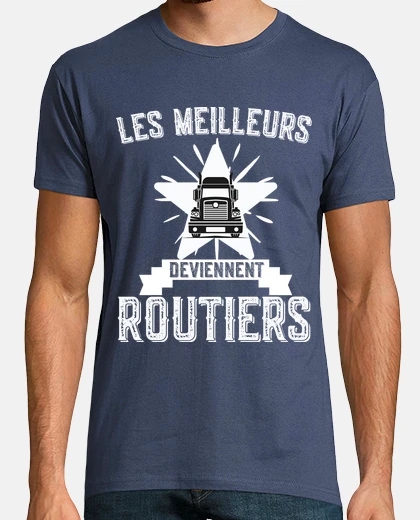 T-shirt i migliori camionisti diventano camion 
