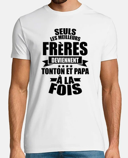 T-shirt i migliori fratelli diventano zio
