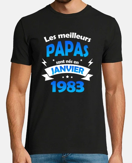 T-shirt i migliori papà del gennaio 1983