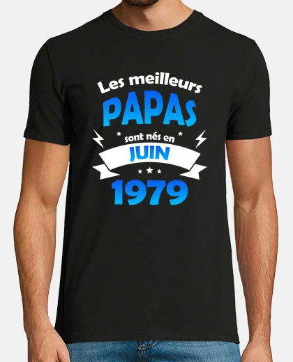 T-shirt i migliori papà del giugno 1979