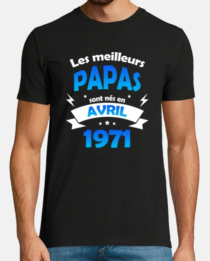 T-shirt i migliori papà dell39aprile 1971