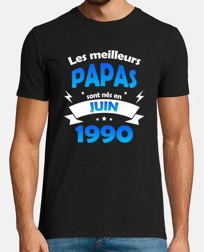 T-shirt i migliori papà di giugno 1990