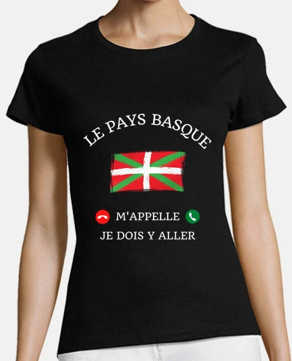 T-shirt i paesi baschi mi chiamano umorismo bas
