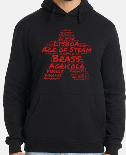 Sudadera i play red  for heavy board game lover
