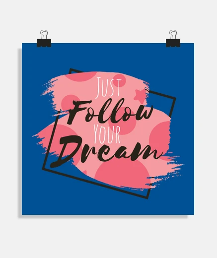 Poster i realize my dreams. have dreams, make money.