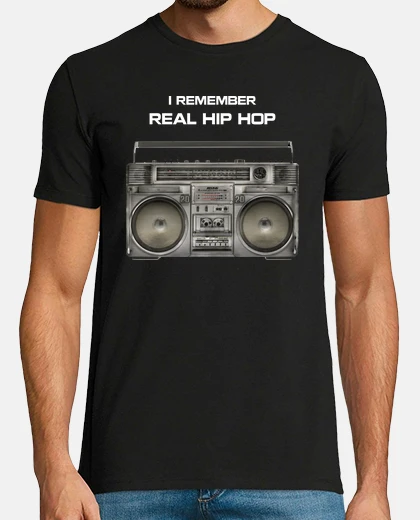 Tee-shirt I Remember Real Hip Hop (Je Rappelle le Hip Hop Réel)