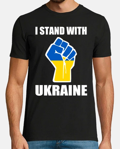 T-shirt i stand with ukraine - support for the ukrainian people