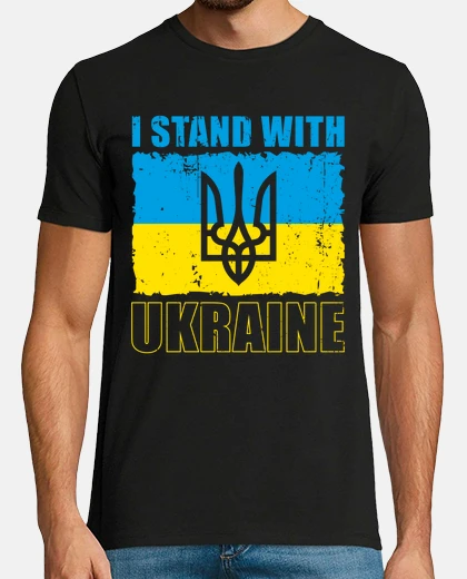 T-shirt I Stand with Ukraine Vintage Distressed