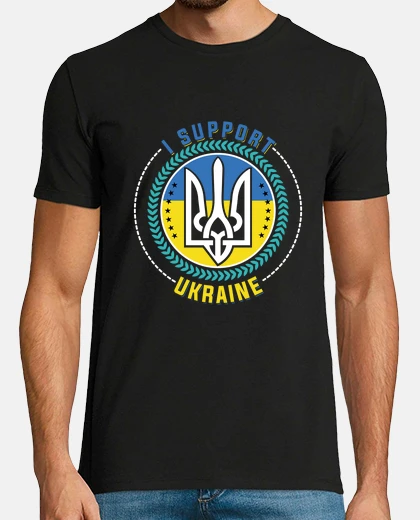 Tee-shirt i support ukraine ,ukraine russie guerr