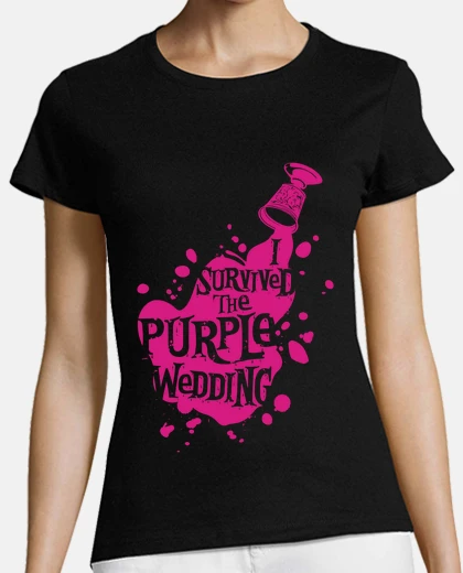 Tee-shirt i survécu au mariage pourpre