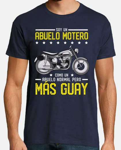 T-shirt i&#39;m a biker grandpa like a normal grandpa but cooler father&#39;s day gift