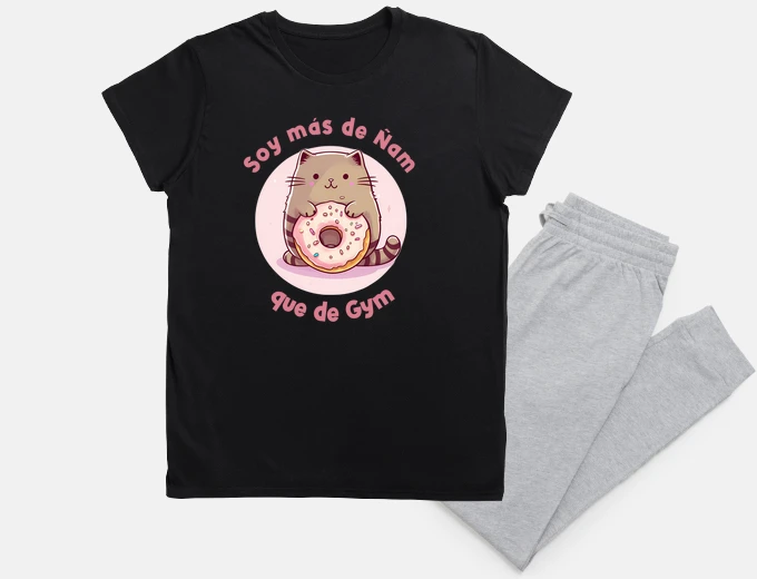 Pajama i&#39;m more into yum than into the gym