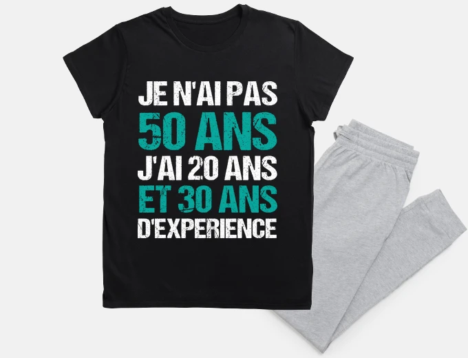 Pyjama I39m not 50 humor man gift