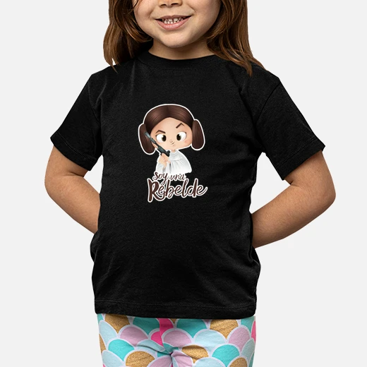 i am a rebel with a white edge - child, short sleeves, black