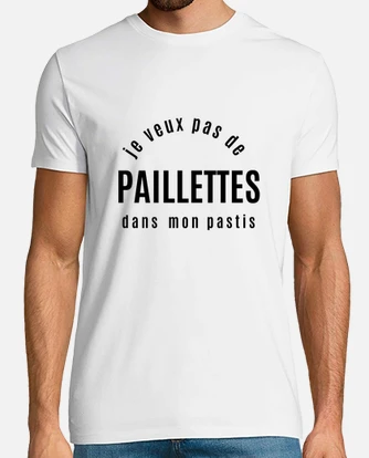 Tee shirt homme discount paillette