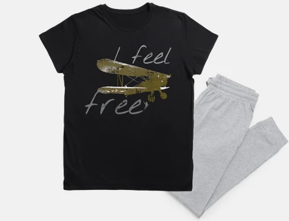 I feel free. Me siento libre.Dorado y g