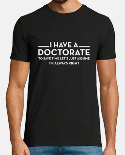 I have a Doctorate  PhD