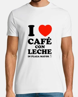 I love café con leche in Plaza Mayor